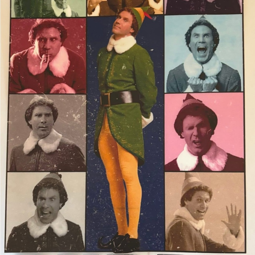 Elf Movie Collage Poster DTF transfer